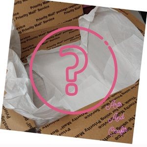 Scrapbook/arts and crafts mystery box/bag
